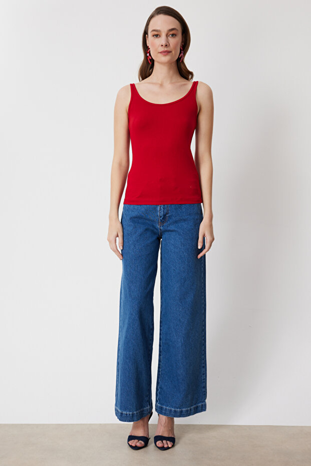 İnce Askılı Basic Bluz - 3