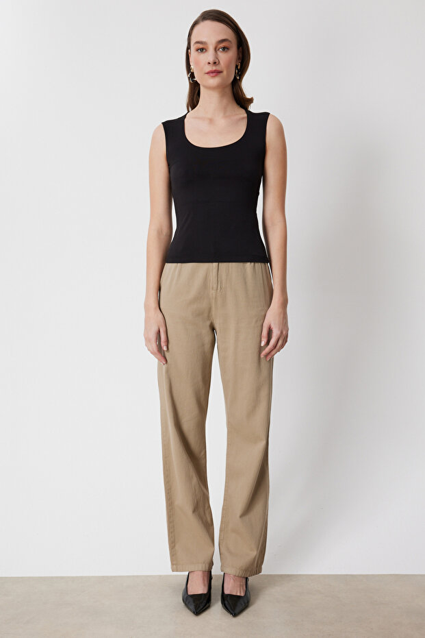 U Yaka Kolsuz Basic Bluz - 3