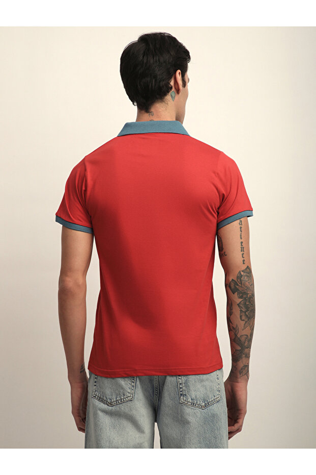 بولو رجالي سادة بقصة عادية وياقة مفتوحة - 4