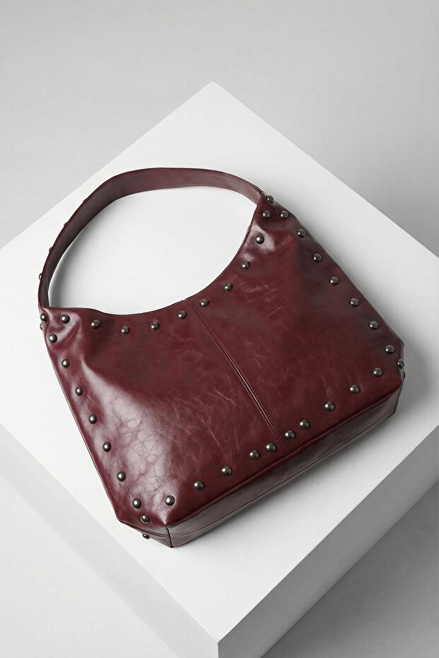 مسامير سوداء حقيبة كتف 9225 - 2