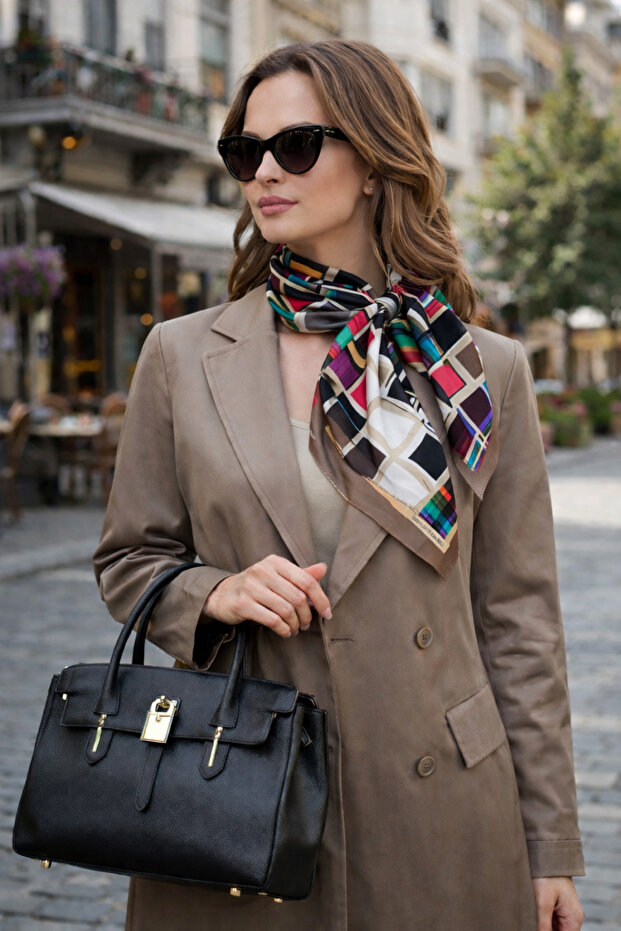 %100 Tivil İpek Eşarp - 2