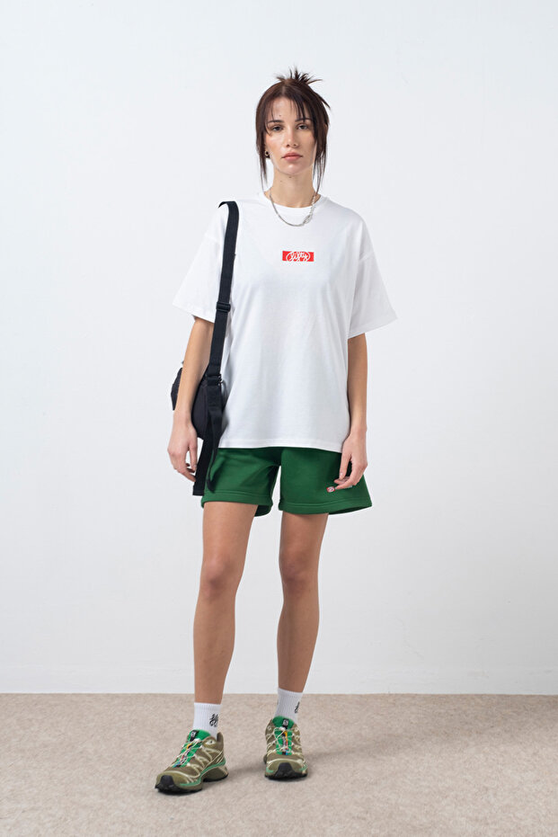 Yeşil Bermuda Jogger Şort - 4