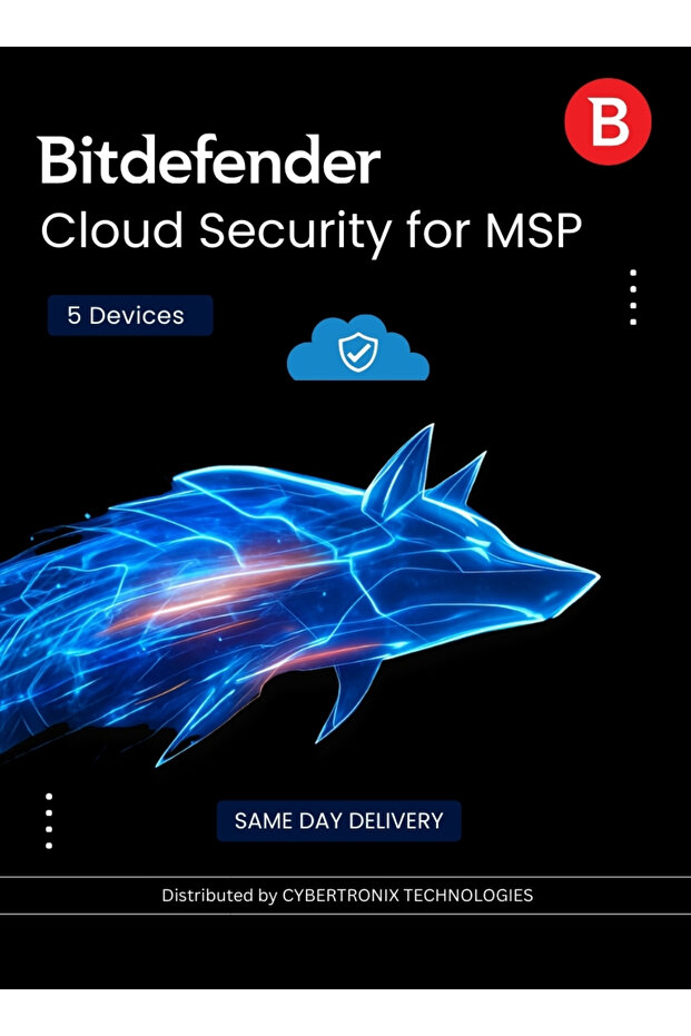 Cloud Security for MSP 5 Devices Digital License | for 1 year | SAME DAY DELIVERY