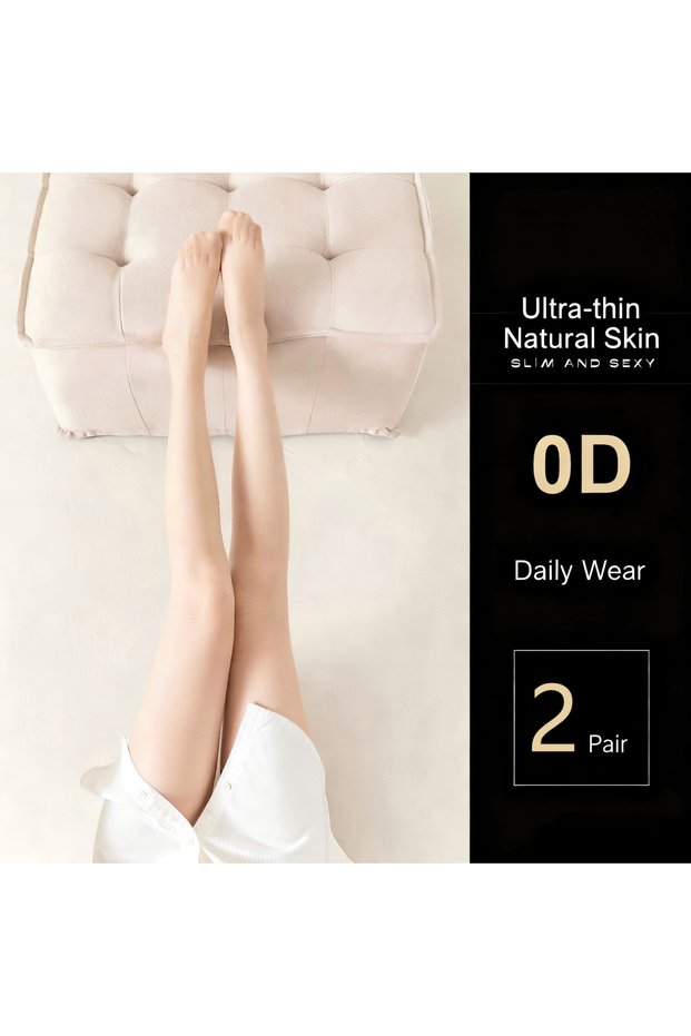 2 Pairs of Durable Sheer Tights for Women - Comfortable & Stylish for Daily Use Pantyhose Stockings