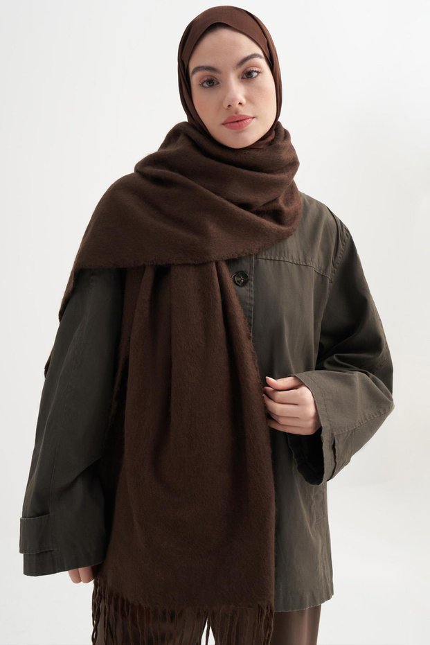 Shawl Scarf Bitter Brown