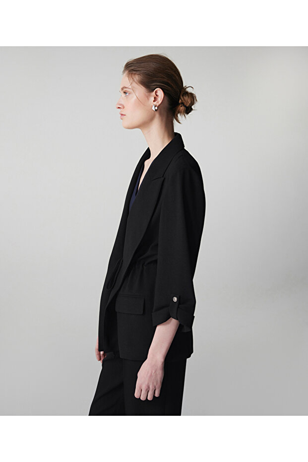 Belden bağlamalı blazer - 5