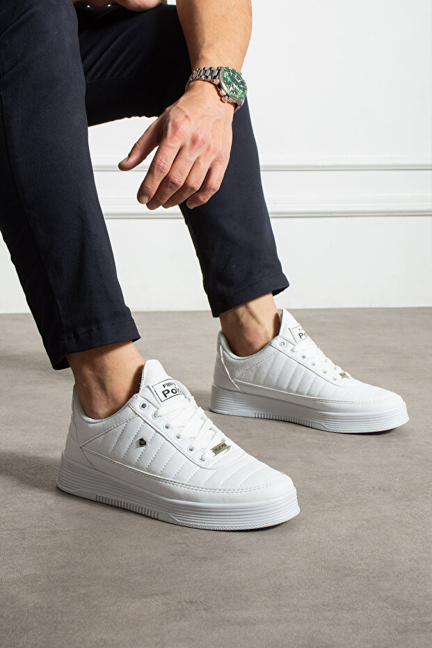 White 074 Men's Sneaker Casual Shoes