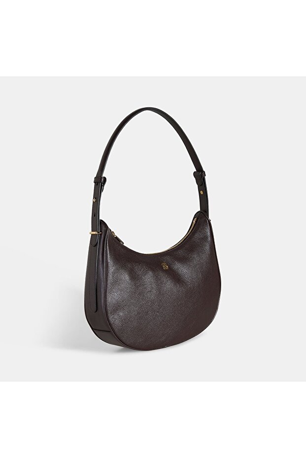 Kadın Acı Kahve Deri Omuz Çantası - 2