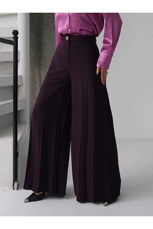 Mor Piliseli Pantolon - 4