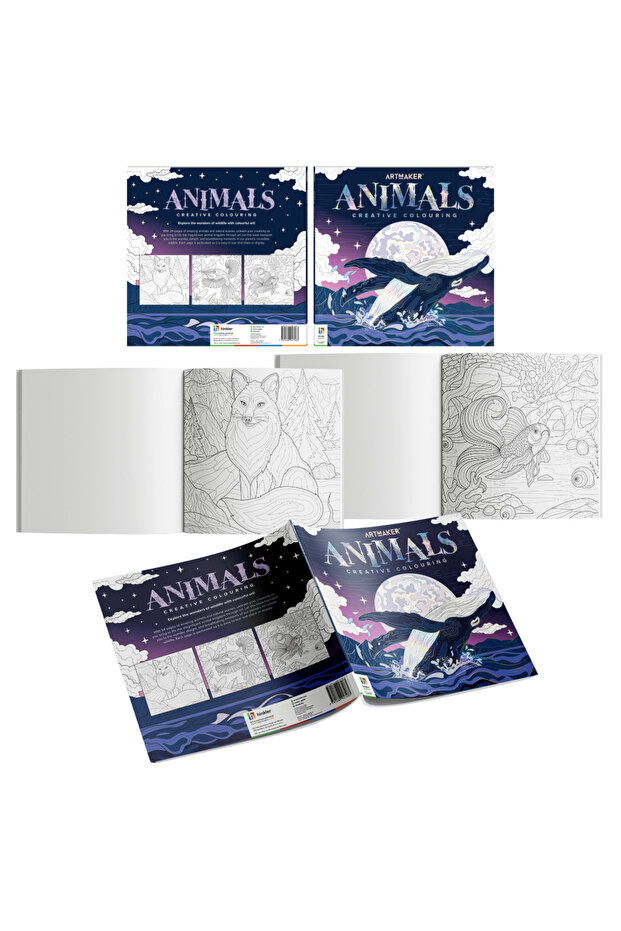 Art Maker Animals Colouring Book | 48 Pages Book | Coloring Activity | Art & Craft Kit