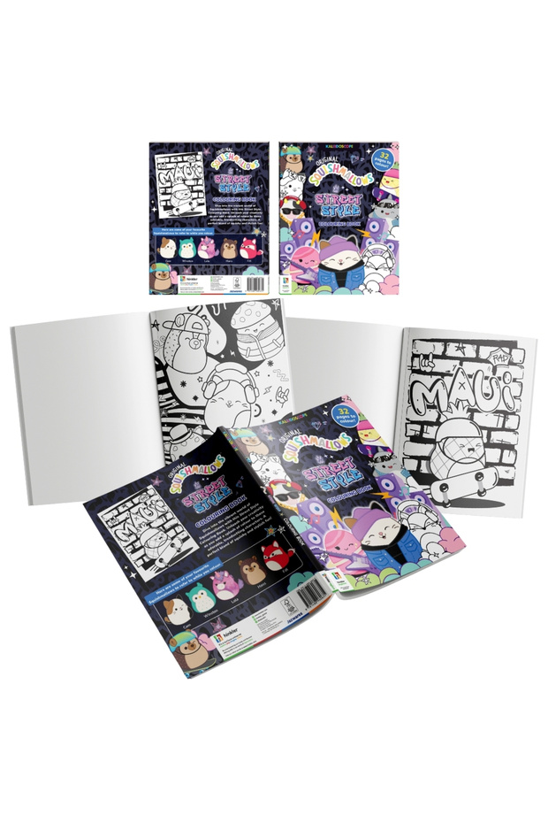 Kaleidoscope Squishmallows Colouring Book Street Style
