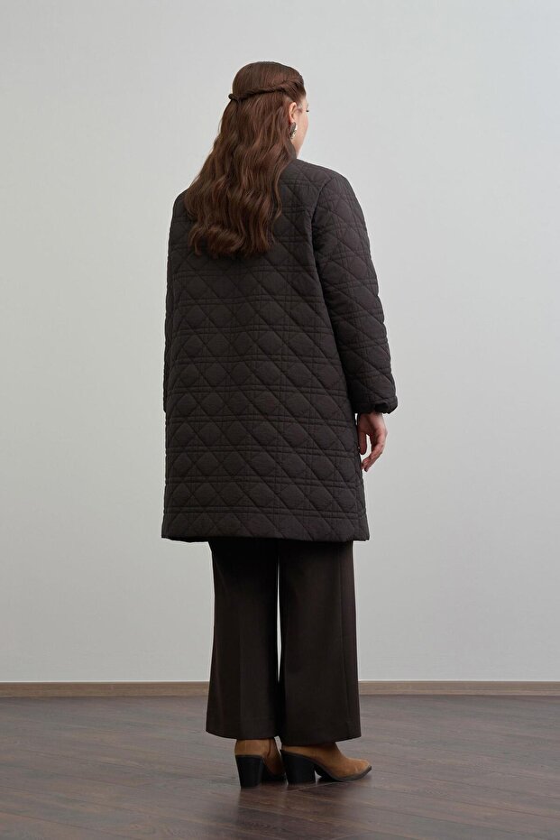 Acı Kahve-Kapitone Mont - 3