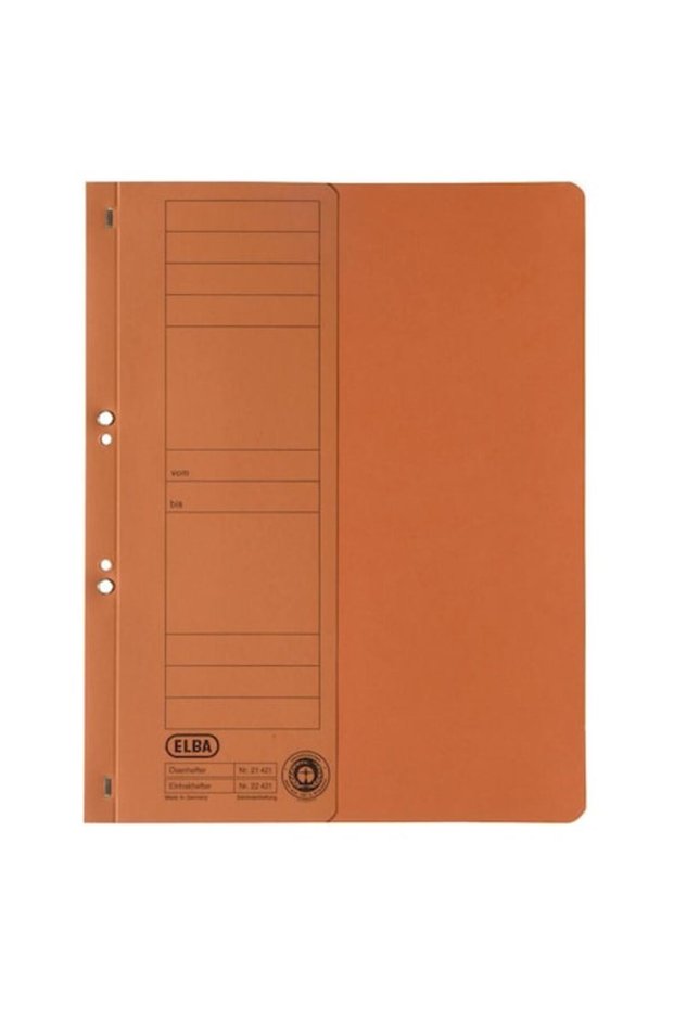 Stapled Cardboard Folder, Orange