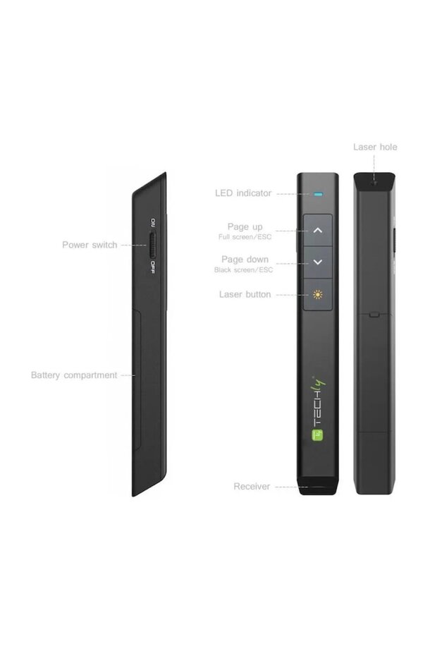 Indicator laser wireless profesional pentru prezentări - 2