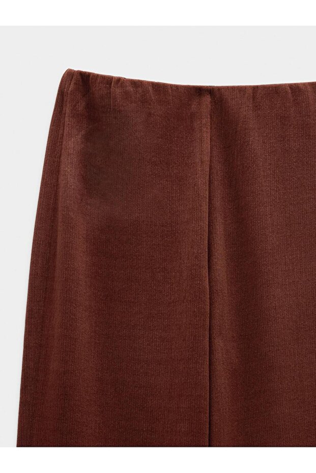 Elastik Bel Düz Pantolon - 6