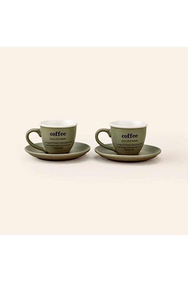 Blush 2-Piece Coffee Cup Set - Colorful - 90 ml
