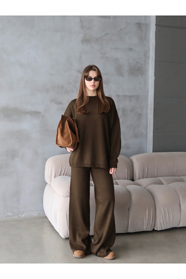 قصة فضفاضة طقم تريكو - 5