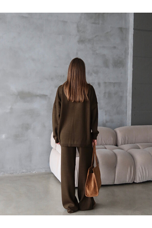 قصة فضفاضة طقم تريكو - 4