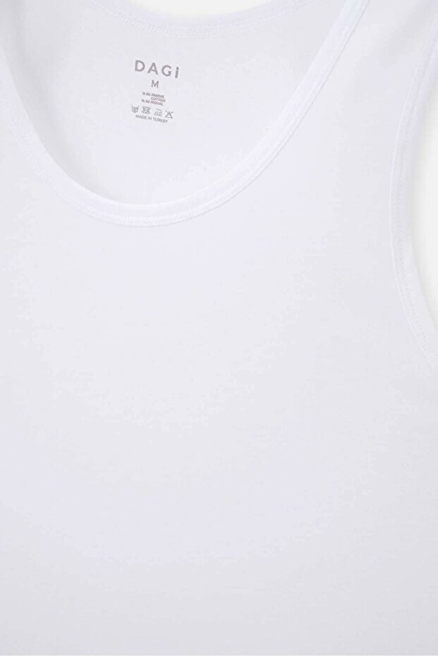 White Modal 2-pack Undershirt - 4