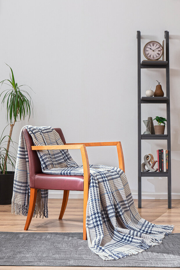 Check Single Cotton Blanket 150X220 cm