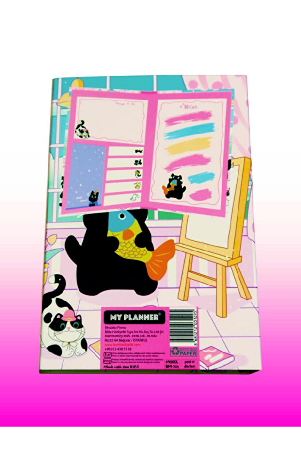 دفتر ملاحظات بتصميم قطة - 3