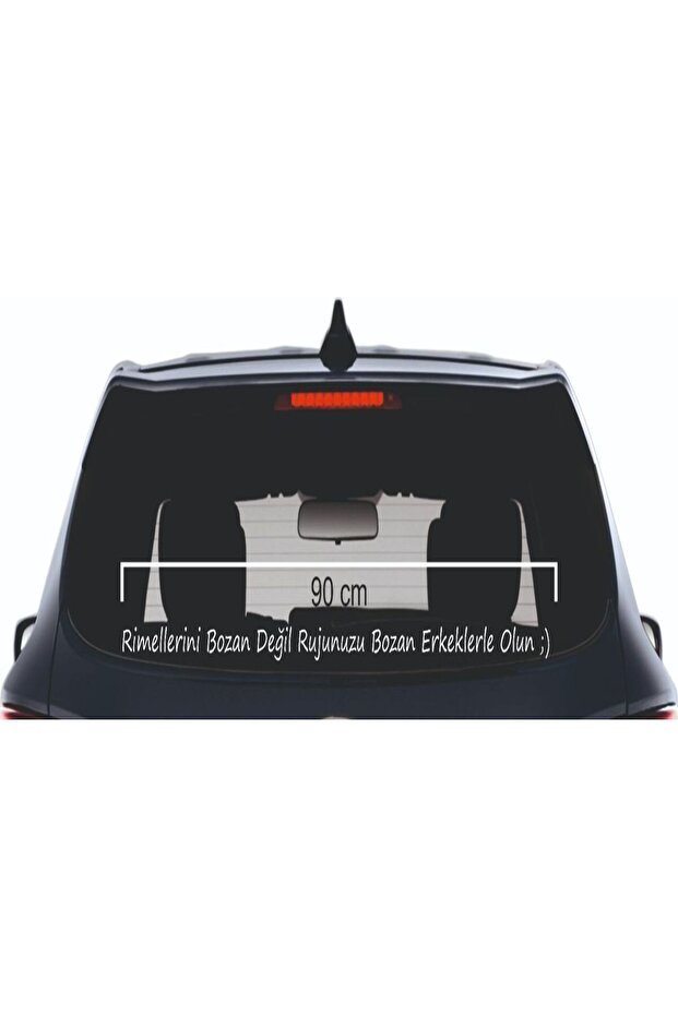 Don'T Ruin Your Rhymes Don'T Ruin Your Lipstick Be with Men..Text Car Windshield 3D Sticker 90cm