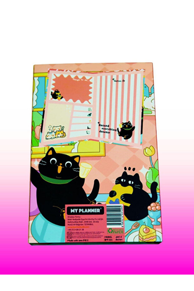 دفتر ملاحظات بتصميم قطة - 3