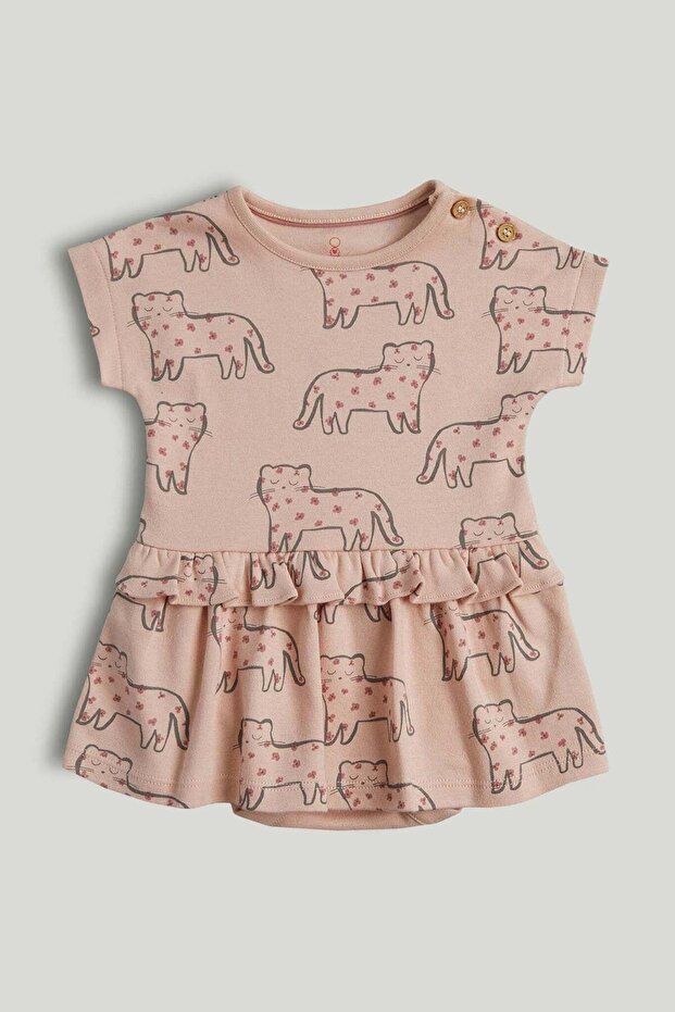 My First Pink Romper Dress