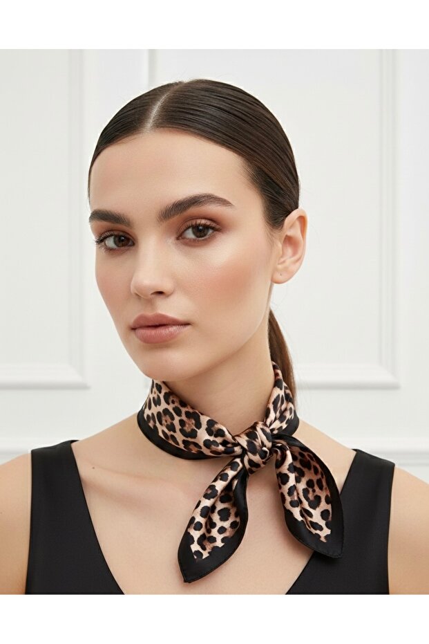 Lara Shawls Leopar Desen Fular