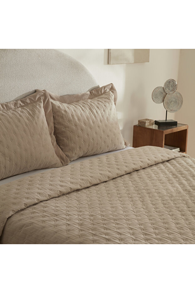 Taylor Double Bedspread Set Beige - 4