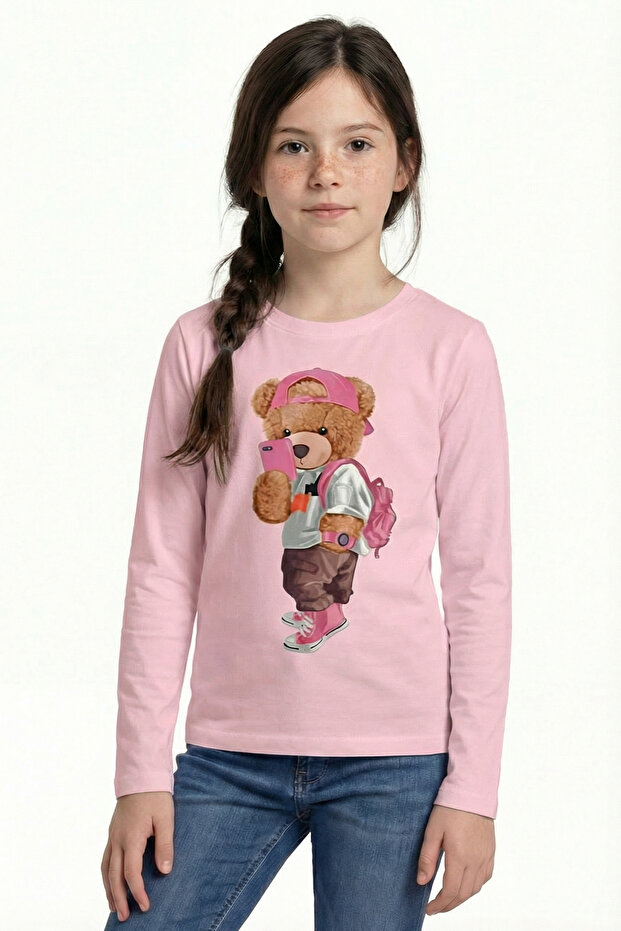 Printed Long Sleeve T-Shirt for Girls B1