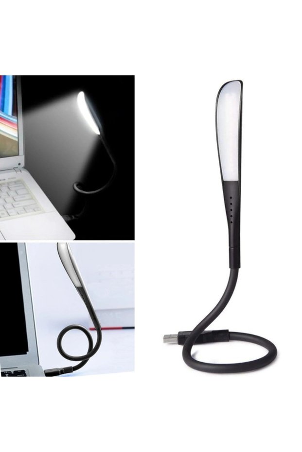 Compact USB Black 14 Led 3 Stage Touch Reading Lamp