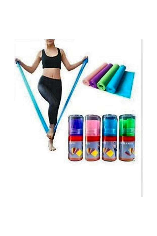 4 Pieces Boxed Pilates Yoga Sports Exercise Physical Therapy Resistance Bands