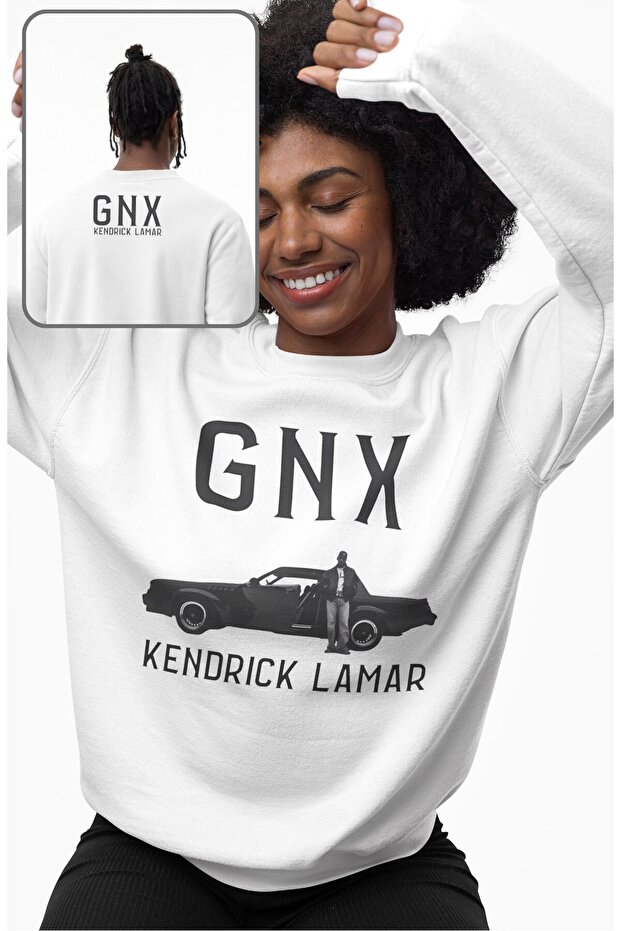 سويت شيرت بدون قلنسوة مطبوع عليه Kendrick Lamar GNX Ense للجنسين قصة فضفاضة