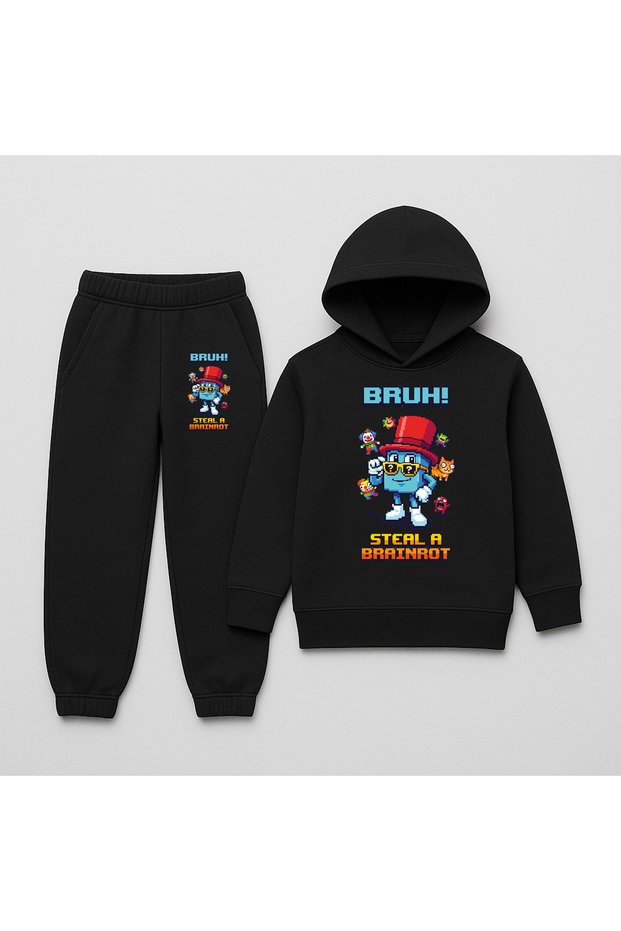 SIX SEVEN Printed Children's Tracksuit Set, 67 Designed Hoodie 2-Piece Set