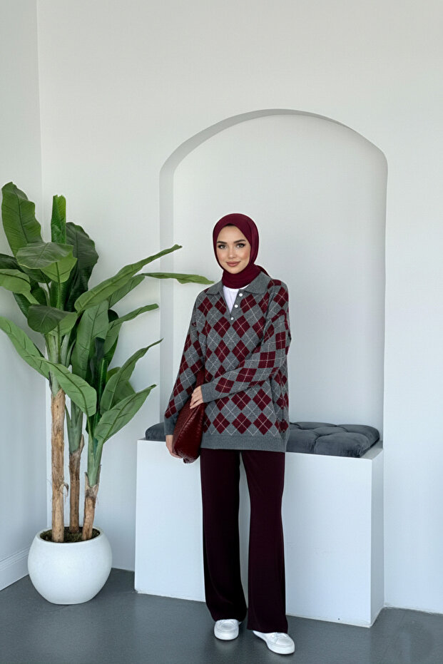 سترة بنمط كوكينا مربع الشكل ونقشة البقلاوة - 3