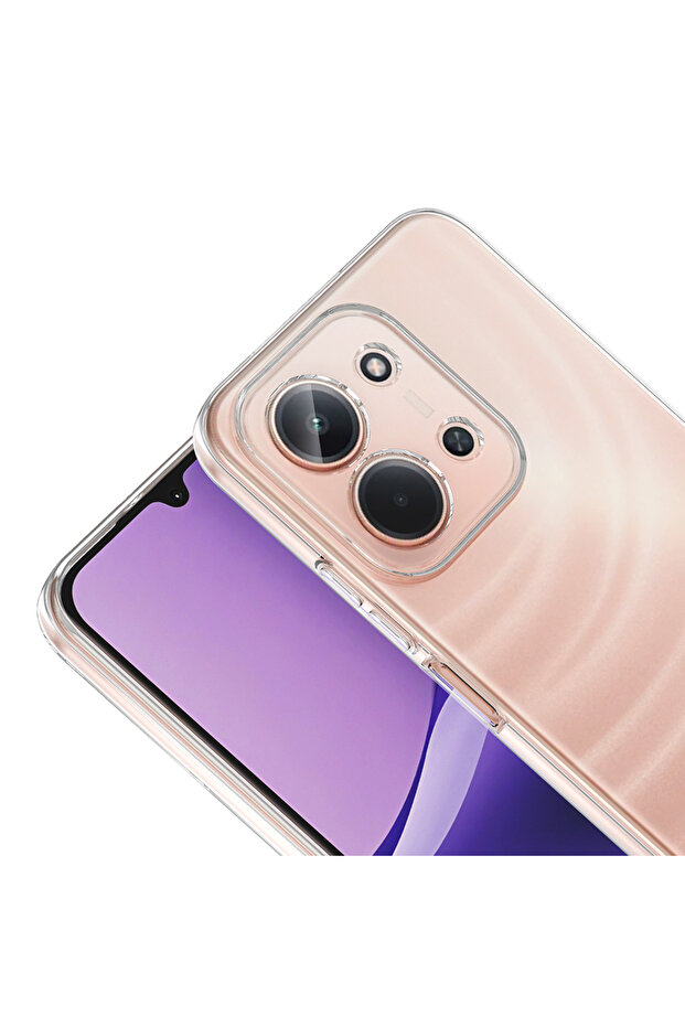 غطاء حماية CPPL سوبر سيليكون لهاتف Redmi 15C - شفاف - 4