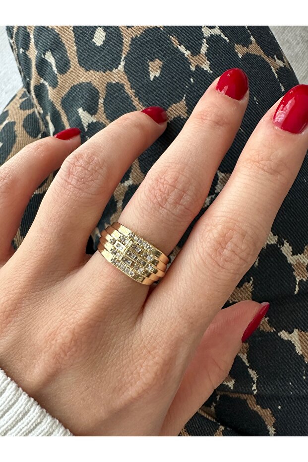 خاتم ذهبي متعدد الأحجار - 4