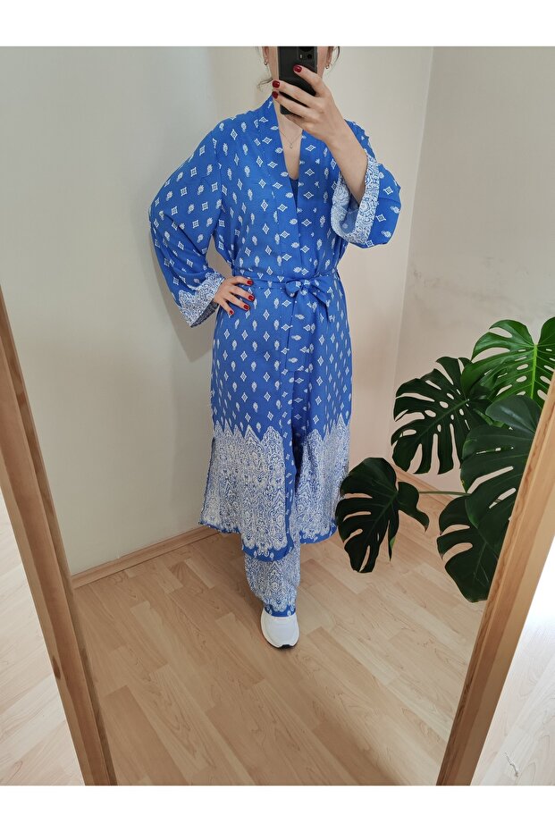Tunic Trousers Woven Viscose Set