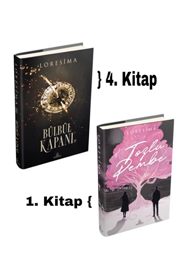 Dusty Pink 1-Volume, Bülbül Kapanı 4-Volume, Loresima 2-Volume Book Set