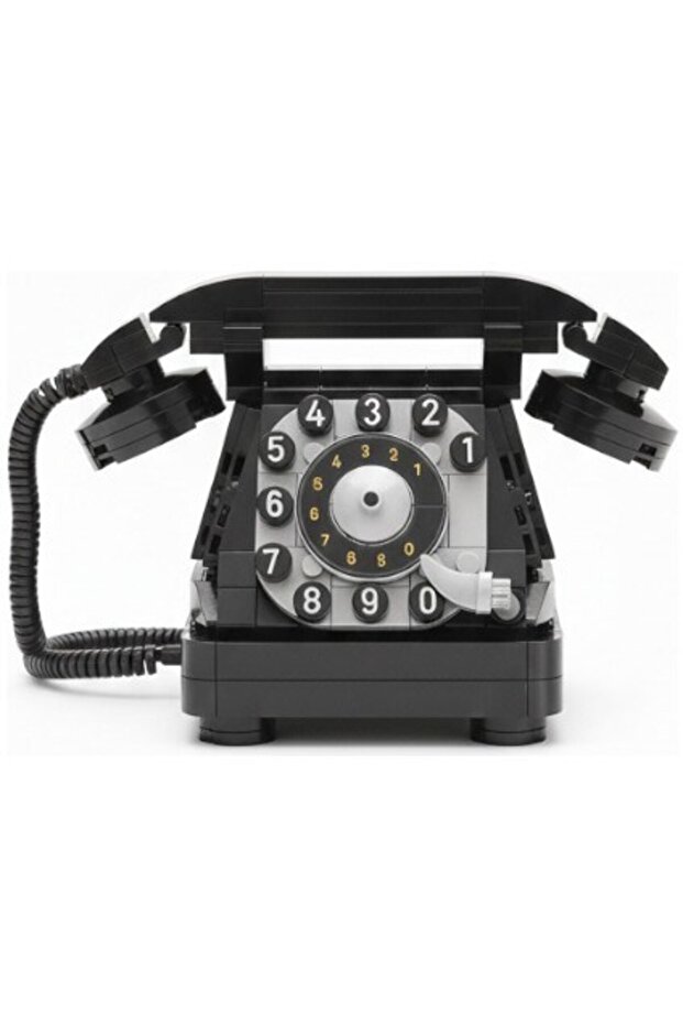 Lego Compatible Mini Blocks Vintage Retro Nostalgic Black Flip Phone Building Set 240 Pieces