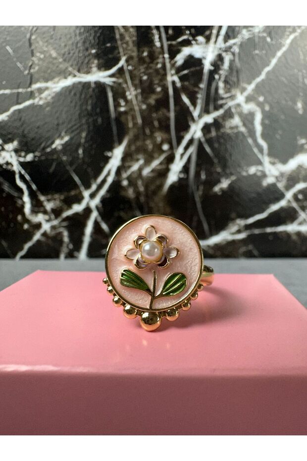 Enamel Adjustable Ring - 2