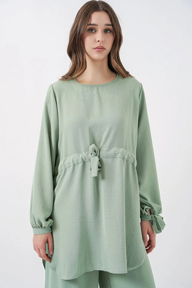 طقم بنطلون طويل وسترة 6719 - أخضر داكن - 2