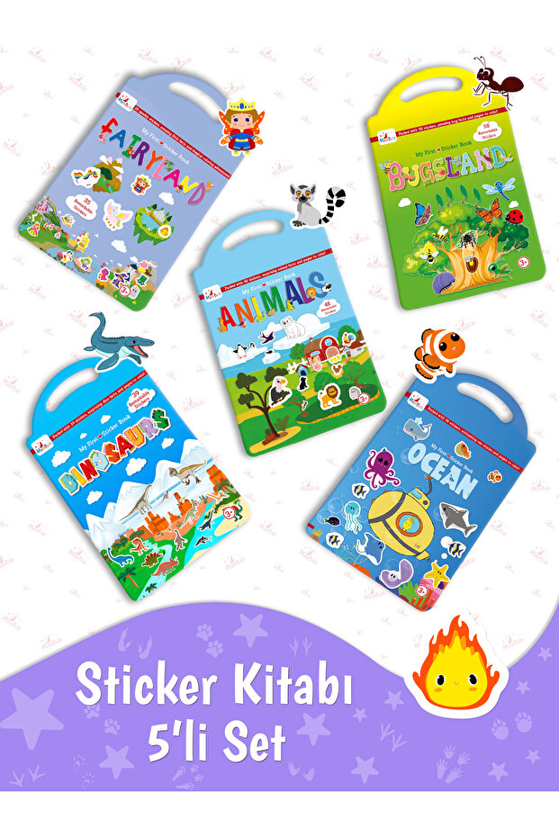5'li Sticker Kitabı Seti
