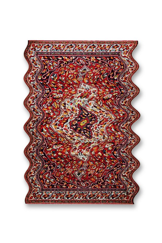 Mosso Wavy Traditional Patterned Woven Base Modern Decorative Carpet Sdt245