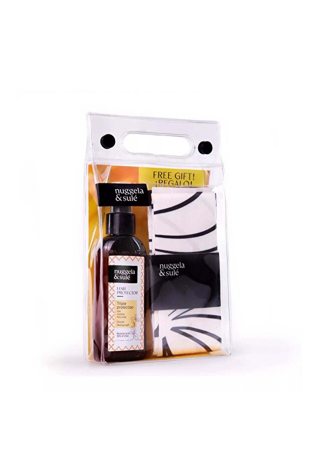 Triple Protection Sun Thermal Pollution Hair Protector Spray (100ml) with Free Black