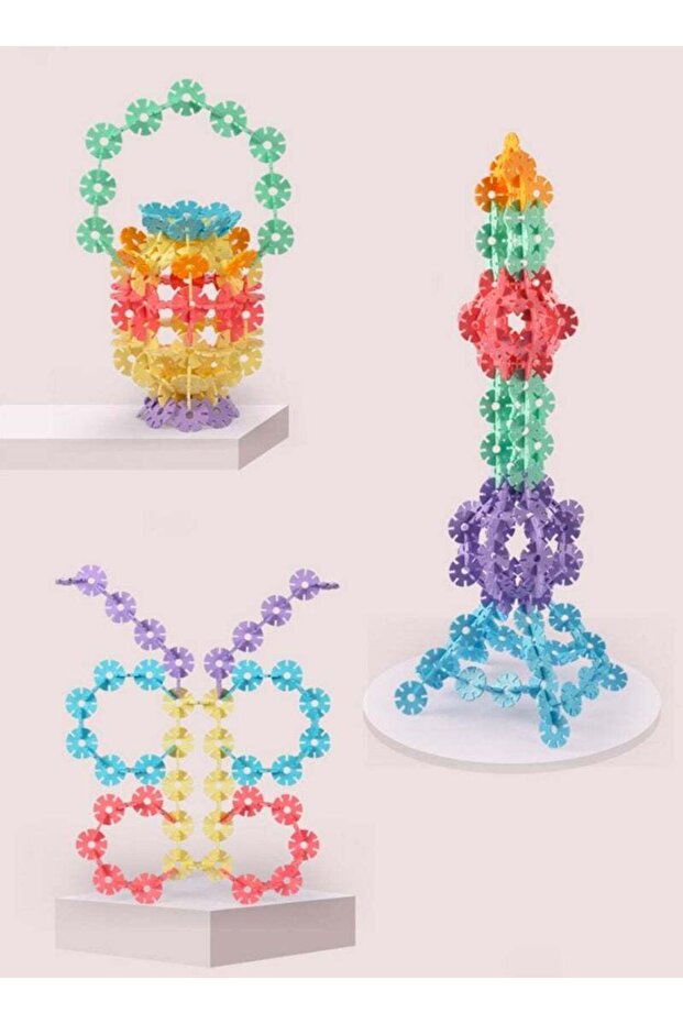 500 Piece Interlocking Plastic Disc Set,A Creative and Educational Alternative to Building Blocks
