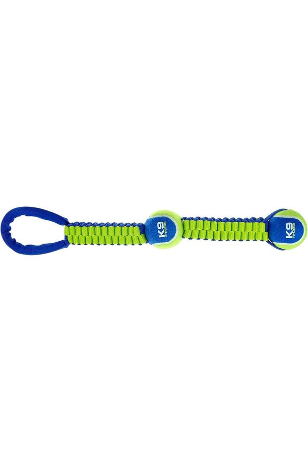 K9 Fitness by Double Tennis Ball Nylon Twist Tug - 50.8 cm