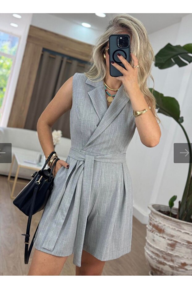 KADIN ŞORTLU TULUM - 1