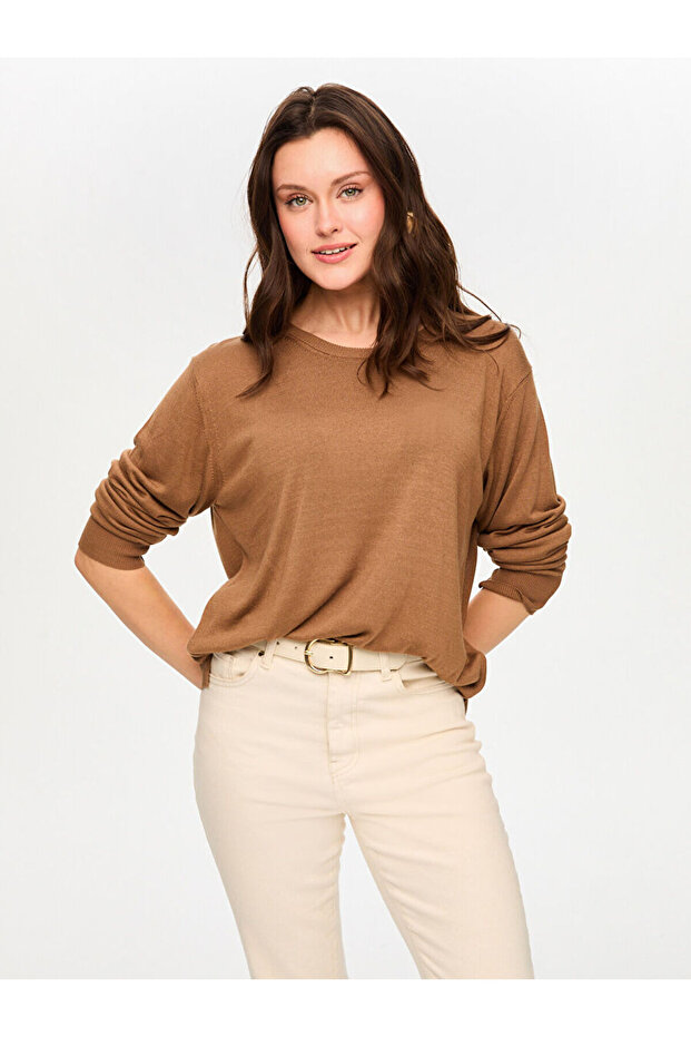 Bisiklet Yaka Basic Triko Bluz S26TRB018 - 2